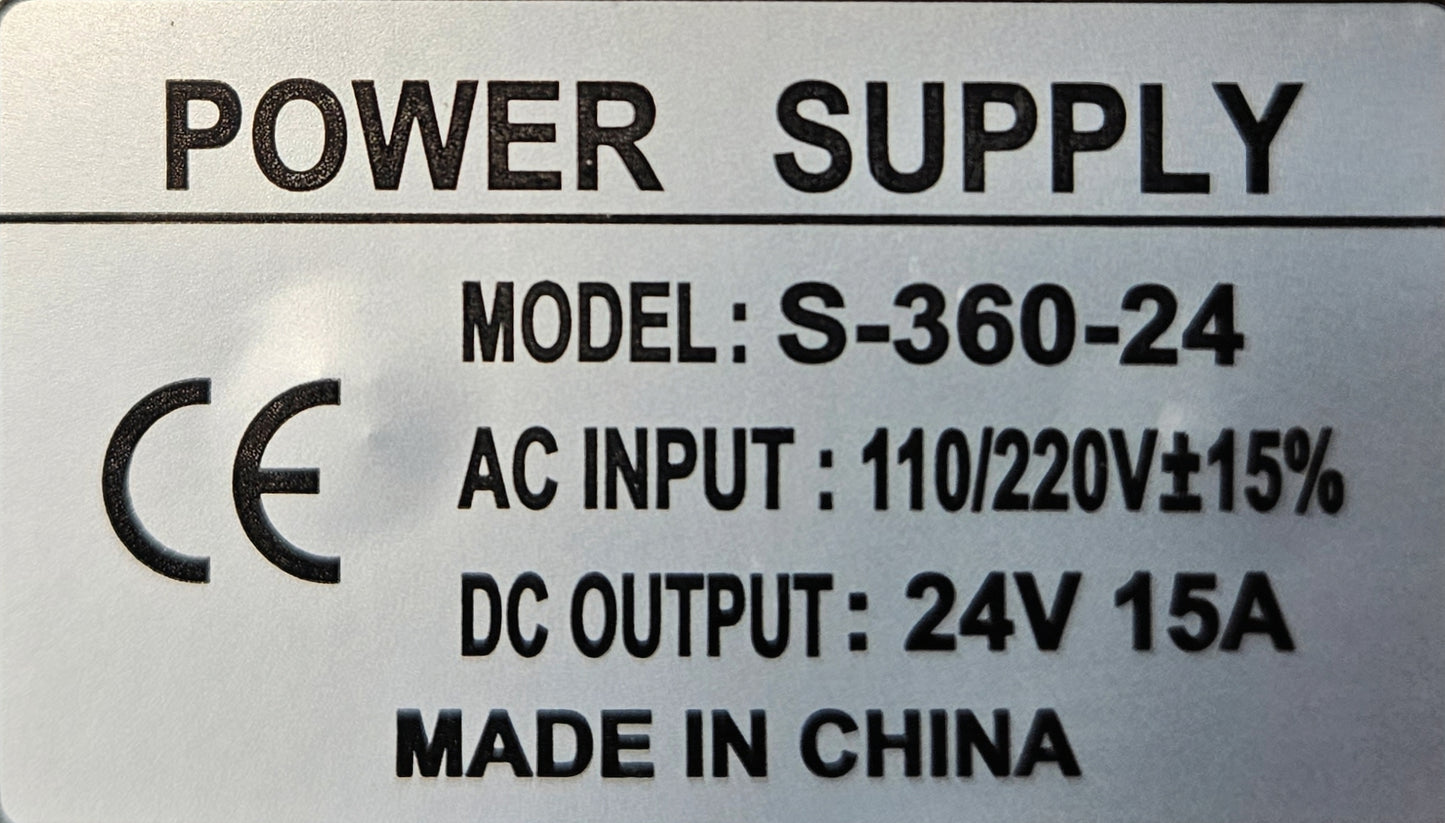 replacement 24 volt 24V power supply for printer S-360-24