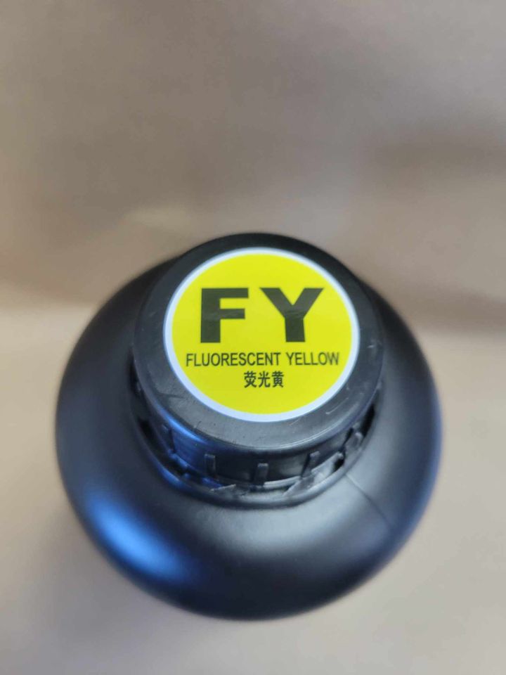 Ink for Fluorescence Black Light hard Ink for UV printer 500ml Magenta or Yellow - UV Black Light Ink