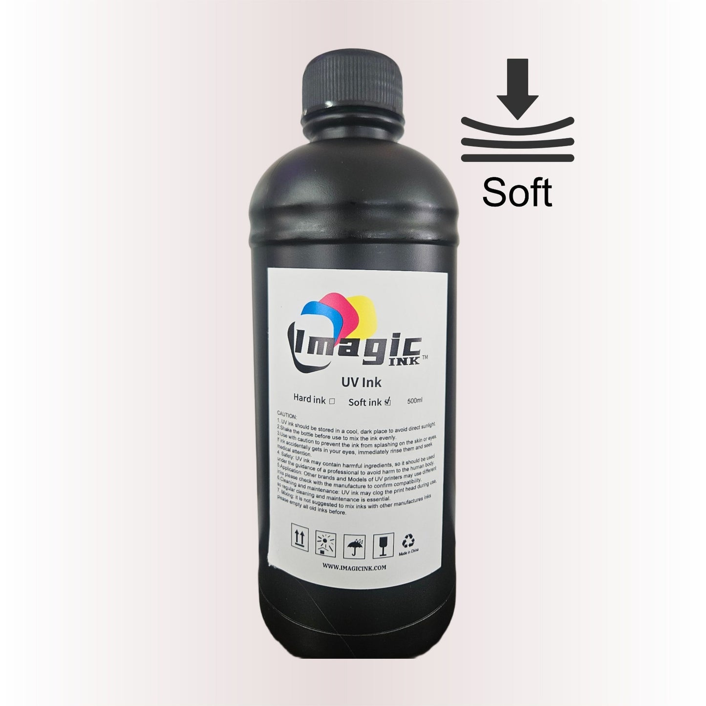 Soft UV Printer Ink for Epson Heads 500ML
