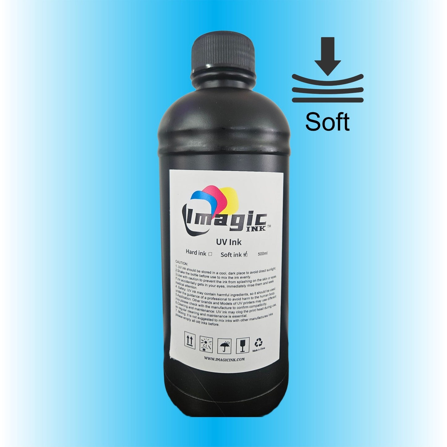 Soft UV Printer Ink for Epson Heads 500ML