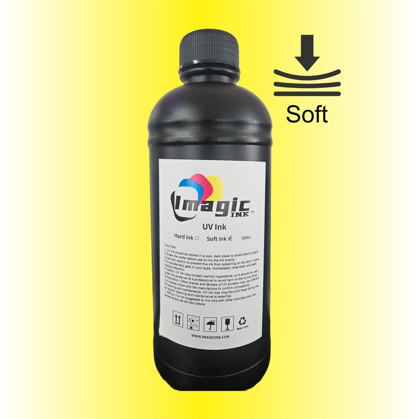 Soft UV Printer Ink for Epson Heads 500ML