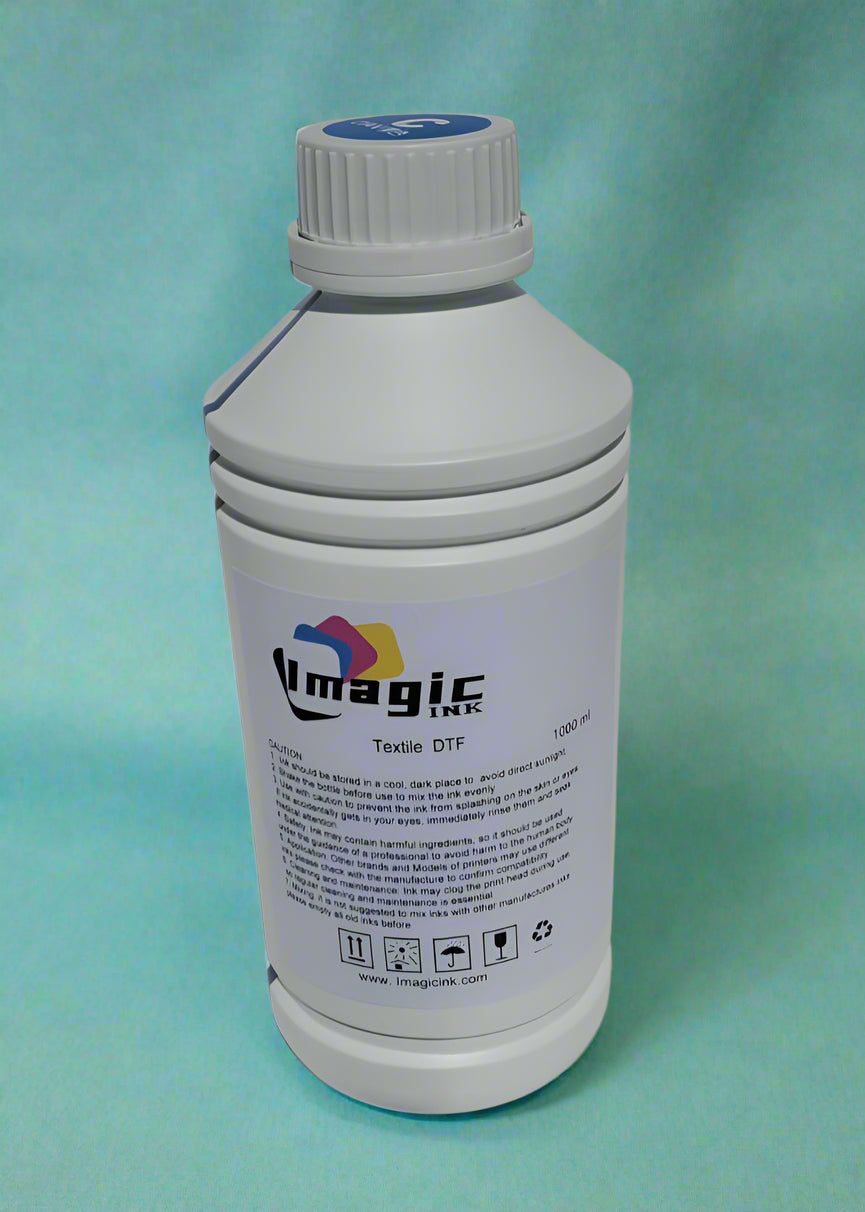 Imagic DTF Ink for DTF Textile T-shirt Printer for Epson xp600 dx5 dx6 all colors CMYK + White 1000ml Bottle