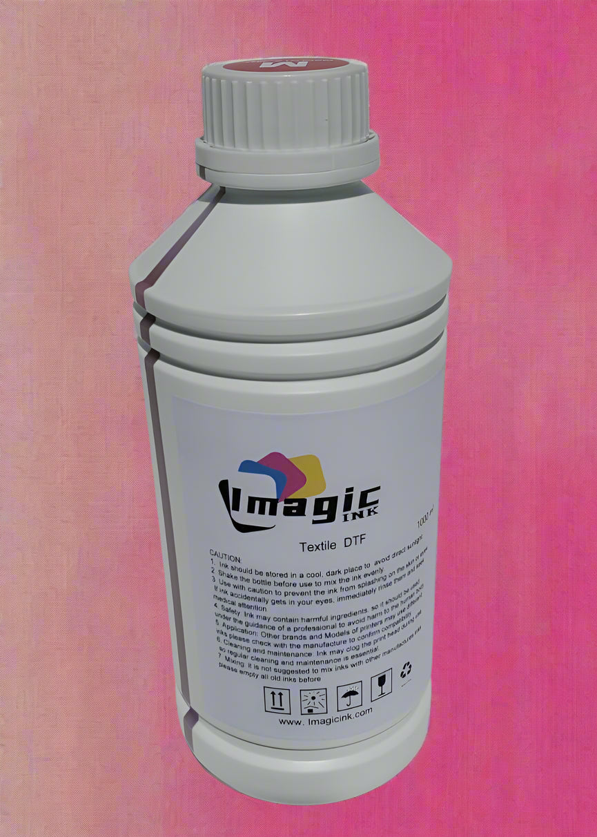 Imagic DTF Ink for DTF Textile T-shirt Printer for Epson xp600 dx5 dx6 all colors CMYK + White 1000ml Bottle