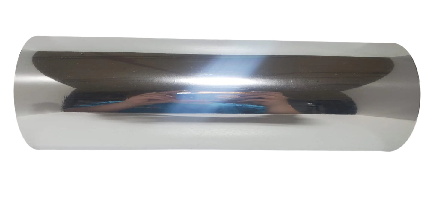 Gold and Silver Foil Foil for UV/DTF 30cm x 50 meters--1 inch diameter roll for 30cm Laminator - Krystal Film