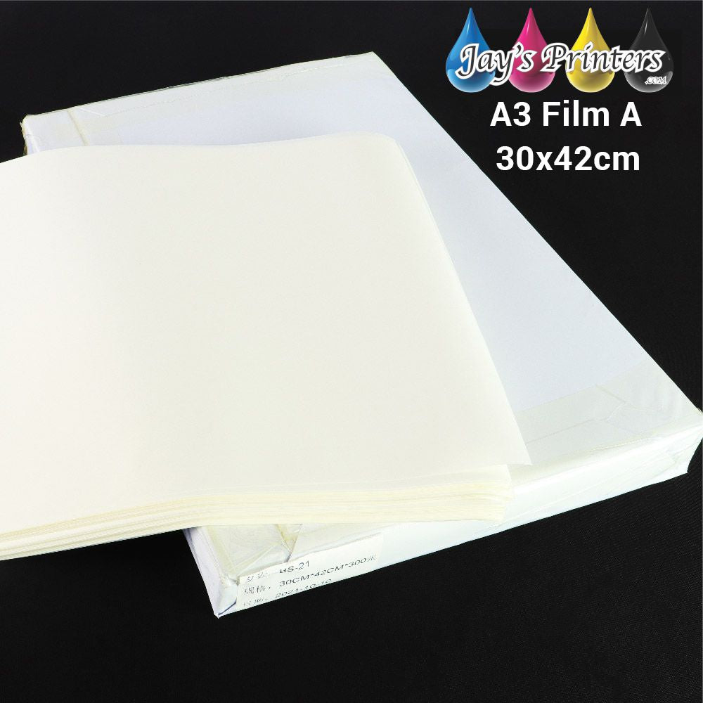 "A" Film Sheets Required for UV/DTF for a Flatbed Printer