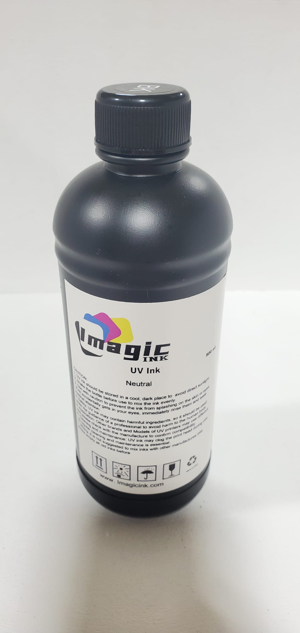 NEUTRAL UV Printer Ink by Imagic Ink for Epson xp600 dx5 dx6 all colors CMYK + White and Varnish (Medium Ink)