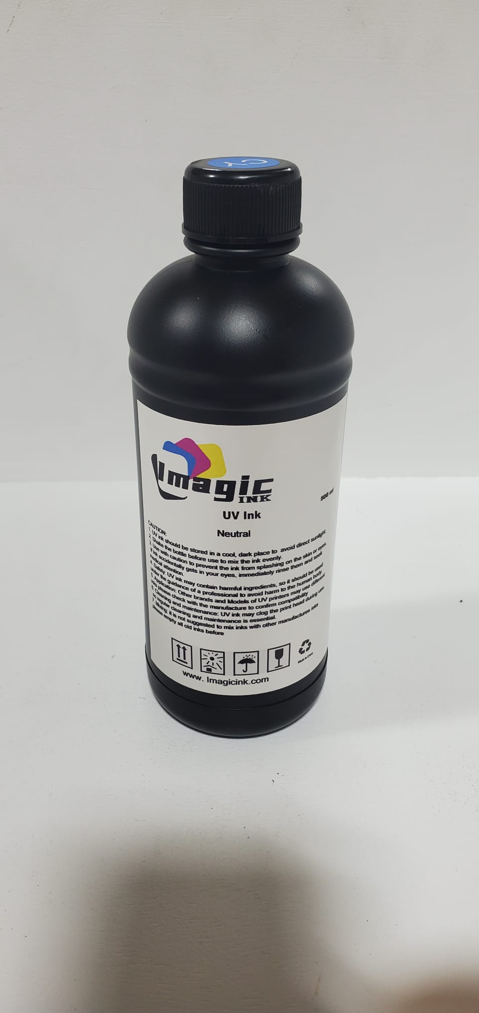 NEUTRAL UV Printer Ink by Imagic Ink for Epson xp600 dx5 dx6 all colors CMYK + White and Varnish (Medium Ink)