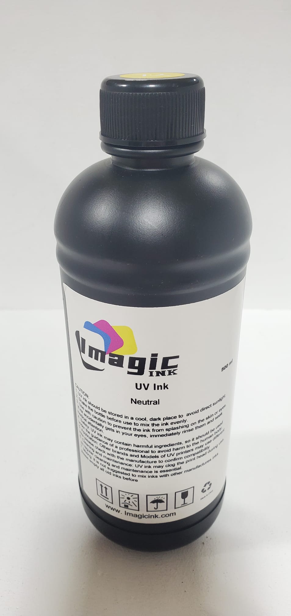 NEUTRAL UV Printer Ink by Imagic Ink for Epson xp600 dx5 dx6 all colors CMYK + White and Varnish (Medium Ink)
