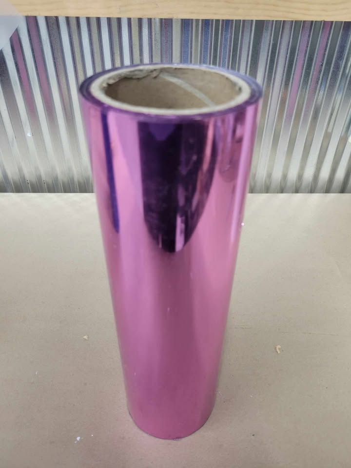 Colored Foil film for UV/DTF 32cmx120 meters 3in diameter - Red, Orange, Copper, Green, Pink Rose, Blue, Green by Imagic