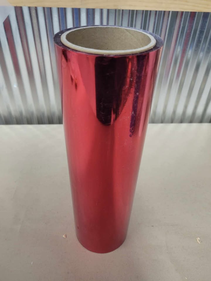 Colored Foil film for UV/DTF 32cmx120 meters 3in diameter - Red, Orange, Copper, Green, Pink Rose, Blue, Green by Imagic