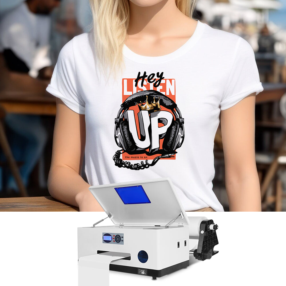 2 head 330mm A3 DTF Printer XP600 T-shirt Printing Machine Heat Transfer To Fabrics