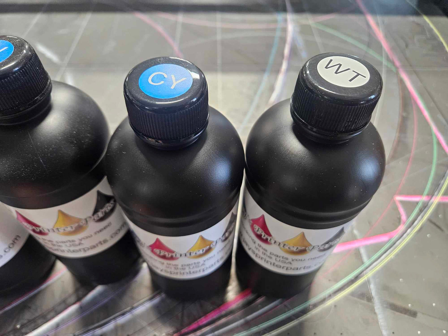 HARD UV Printer ink for Epson xp600 dx5 dx6 all colors cmyk white and varnish