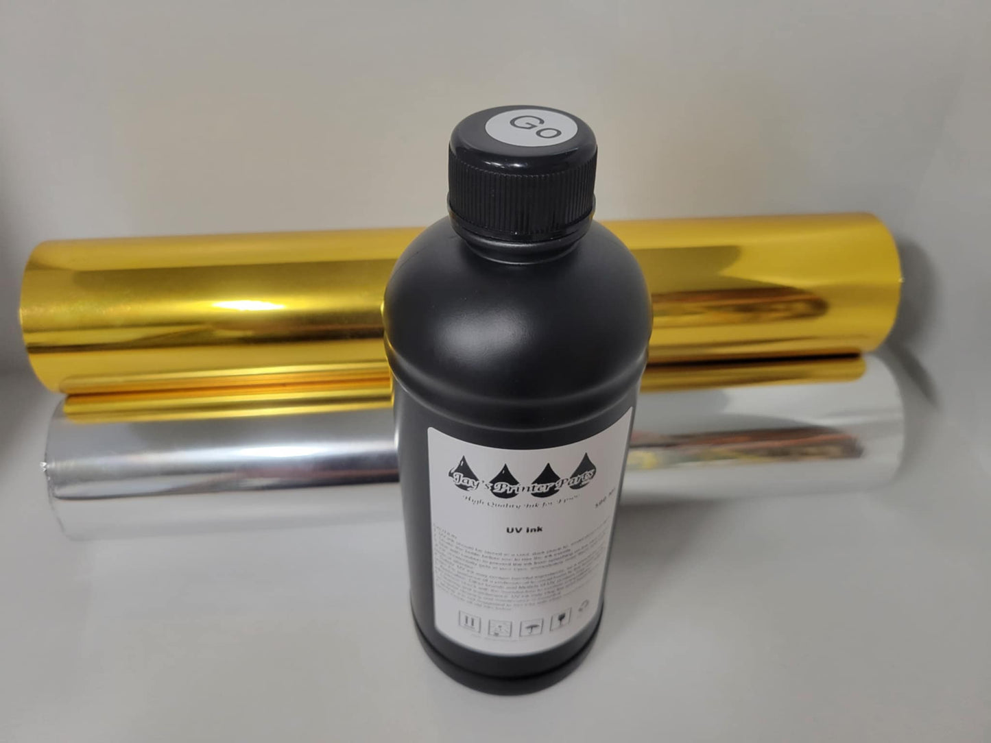 Hot Clear Varnish Gloss for Gold and Silver Film Foil for Epson Heads 500ML