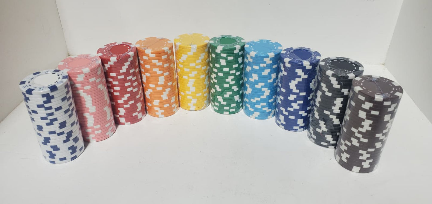 Blank UV Printable Poker Chip Discs - Pack of 20 - Plastic