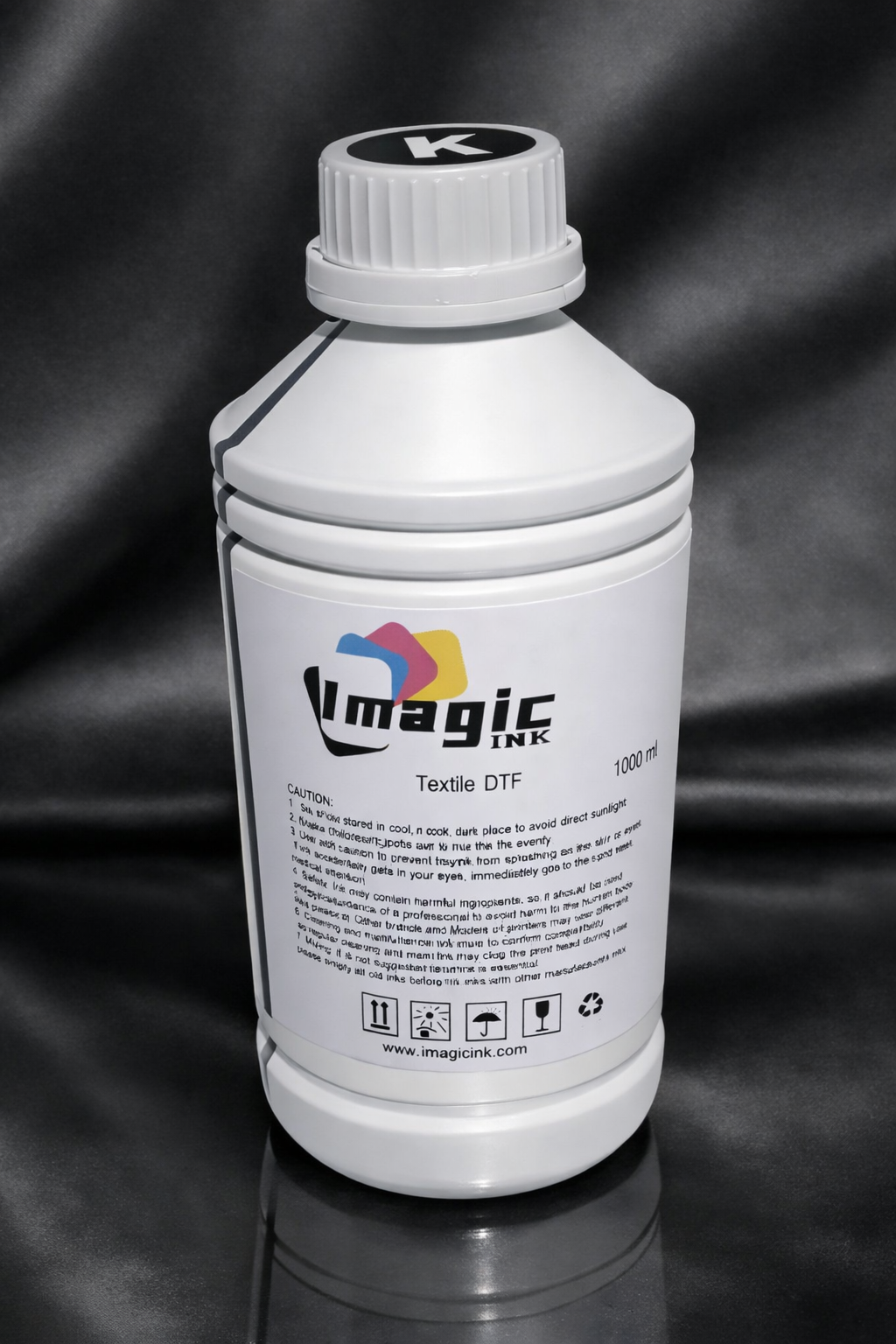 Imagic DTF Ink for DTF Textile T-shirt Printer for Epson xp600 dx5 dx6 all colors CMYK + White 1000ml Bottle 1L Bottles