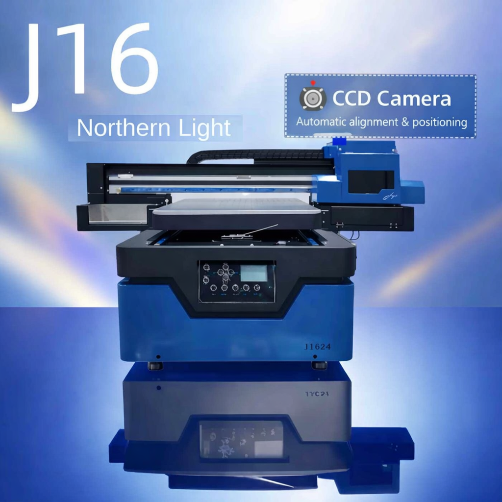 Camera Positioning system installed  J16 Northern Jay Signature UV 2 Head F1080 from Jay's printers 16x24 inch 4060 Flatbed Printer - CCD