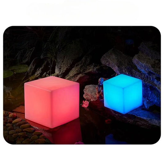 Light up Cubes Box Lights for UV Printing - 4 inch Battery or USB with Remote for Lighting
