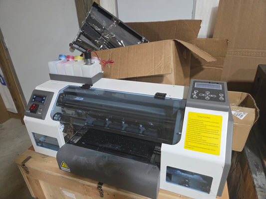 Used CF30 30cm Dtf Tee-shirt Printer Dual F1080 Printhead Jays printers (No Oven/Shaker, Printer Only)