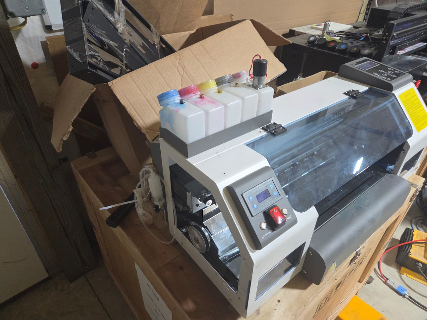 Used CF30 30cm Dtf Tee-shirt Printer Dual F1080 Printhead Jays printers (No Oven/Shaker, Printer Only)