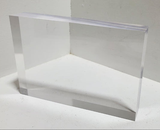 Clear Acrylic Block for Printing 6x4x1 inches