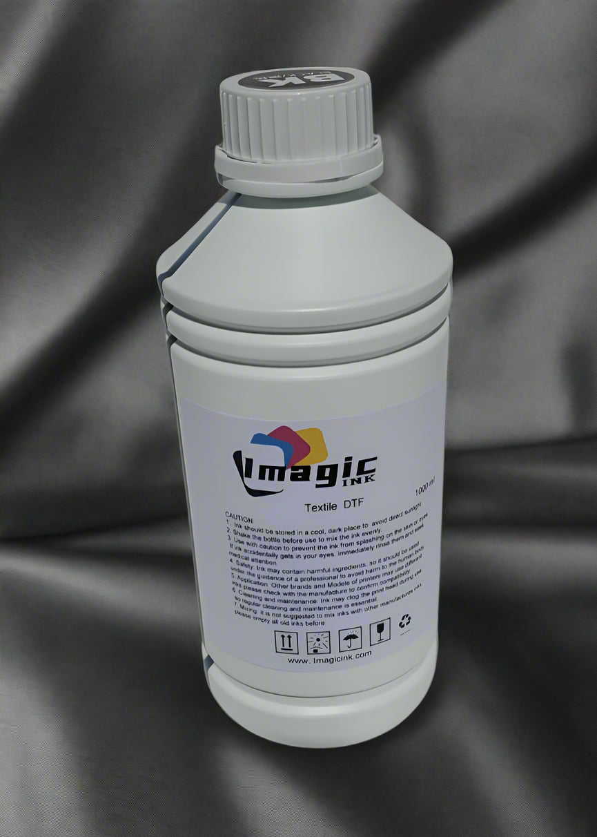 Imagic DTF Ink for DTF Textile T-shirt Printer for Epson xp600 dx5 dx6 all colors CMYK + White 1000ml Bottle