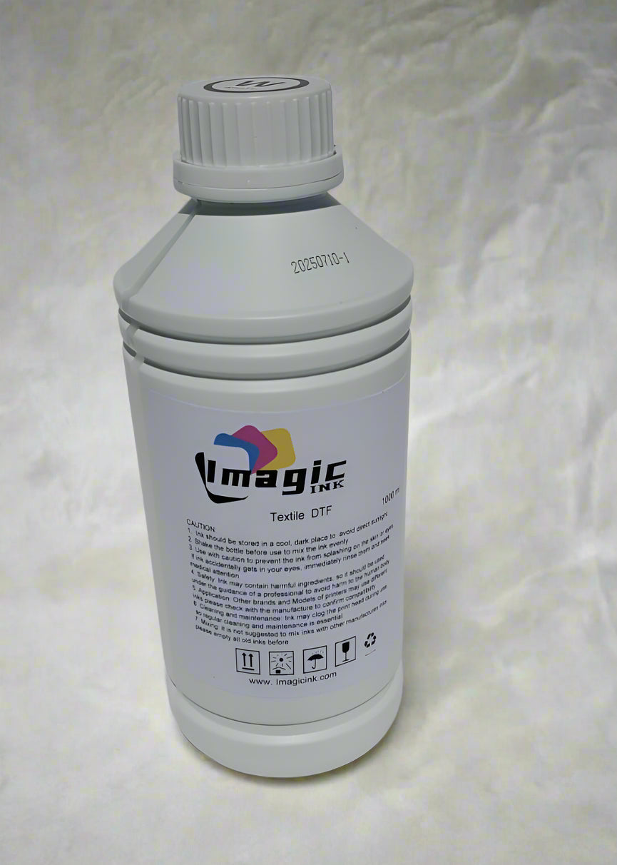 Imagic DTF Ink for DTF Textile T-shirt Printer for Epson xp600 dx5 dx6 all colors CMYK + White 1000ml Bottle