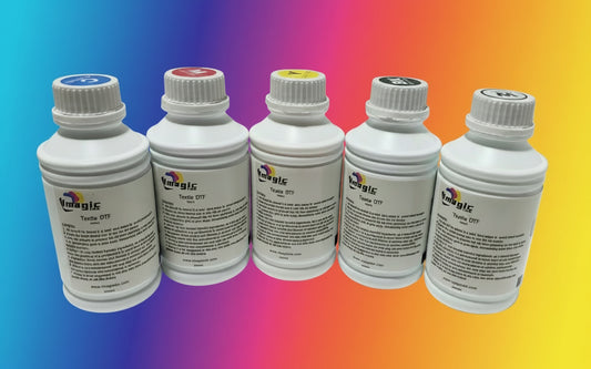 DTF Ink for DTF Textile T-shirt Printer for Epson xp600 dx5 dx6 all colors CMYK + White 500ml Bottle