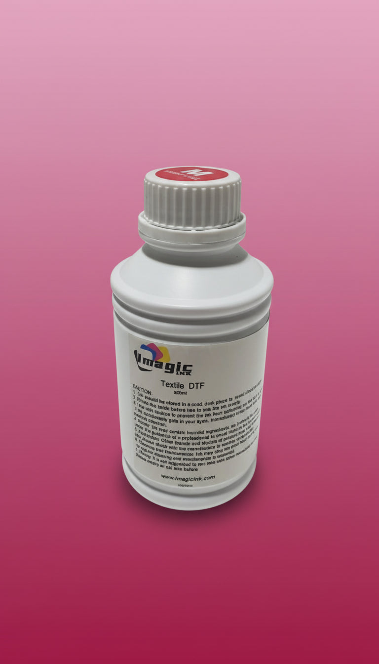 DTF Ink for DTF Textile T-shirt Printer for Epson xp600 dx5 dx6 all colors CMYK + White 500ml Bottle