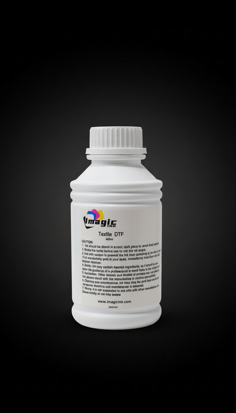 DTF Ink for DTF Textile T-shirt Printer for Epson xp600 dx5 dx6 all colors CMYK + White 500ml Bottle