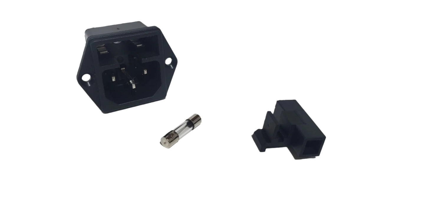 Pack of 2 Power Inlet Socket with Fuse Holder for Jay's Printers