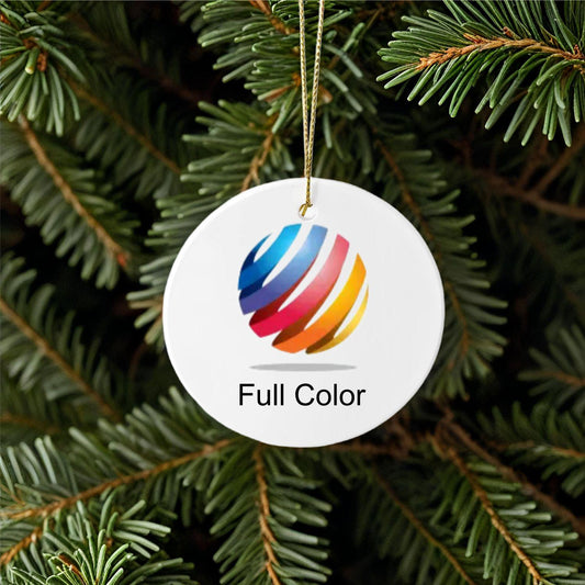 Ceramic UV Printable Ornaments 3in Bulk Wholesale