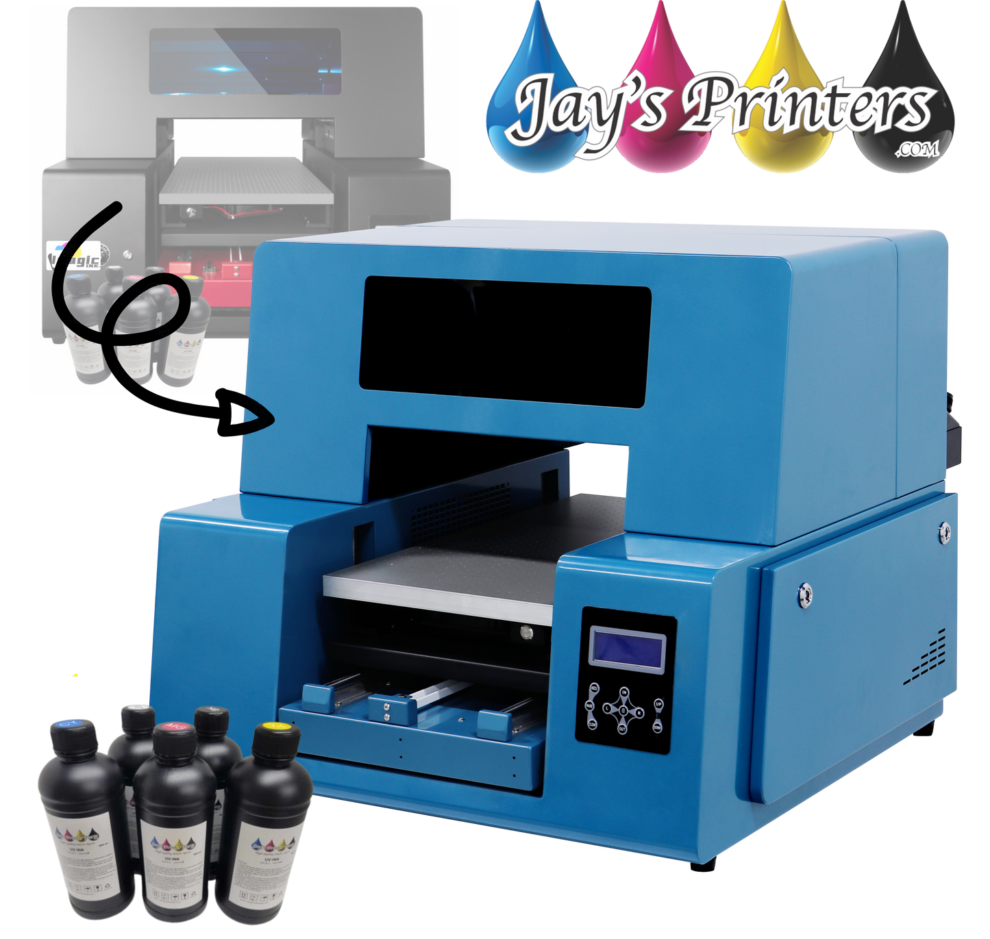 In-Stock JC2C 2 head  UV printer Flatbed  from Jay's Printers