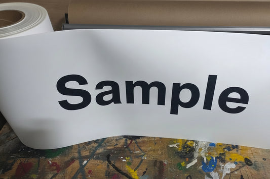 3ft sample: SAMPLE SIZE! 3D Siliconized Printing Film – White Opaque TPU Roll – 12" Wide × 100 Meters – For Soft Ink Print & Cut