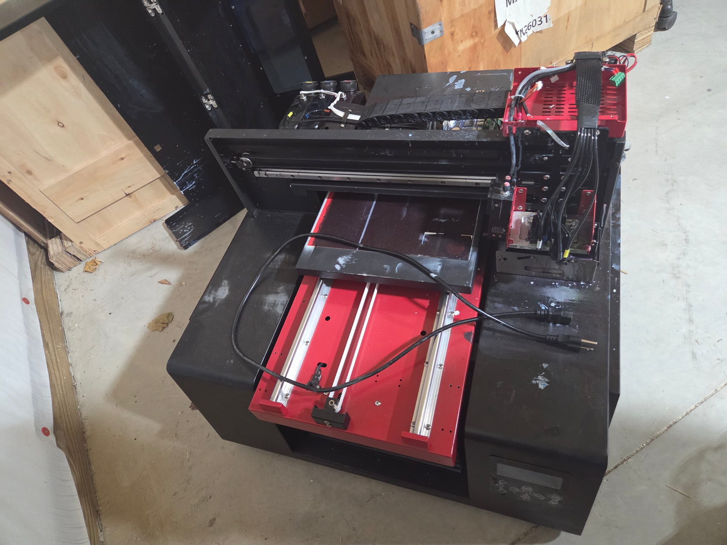 Salvage broken machines As-Is ZZ1C #044 and CF30 #045 Flatbed UV printer by Jays Printers - Please contact before buying