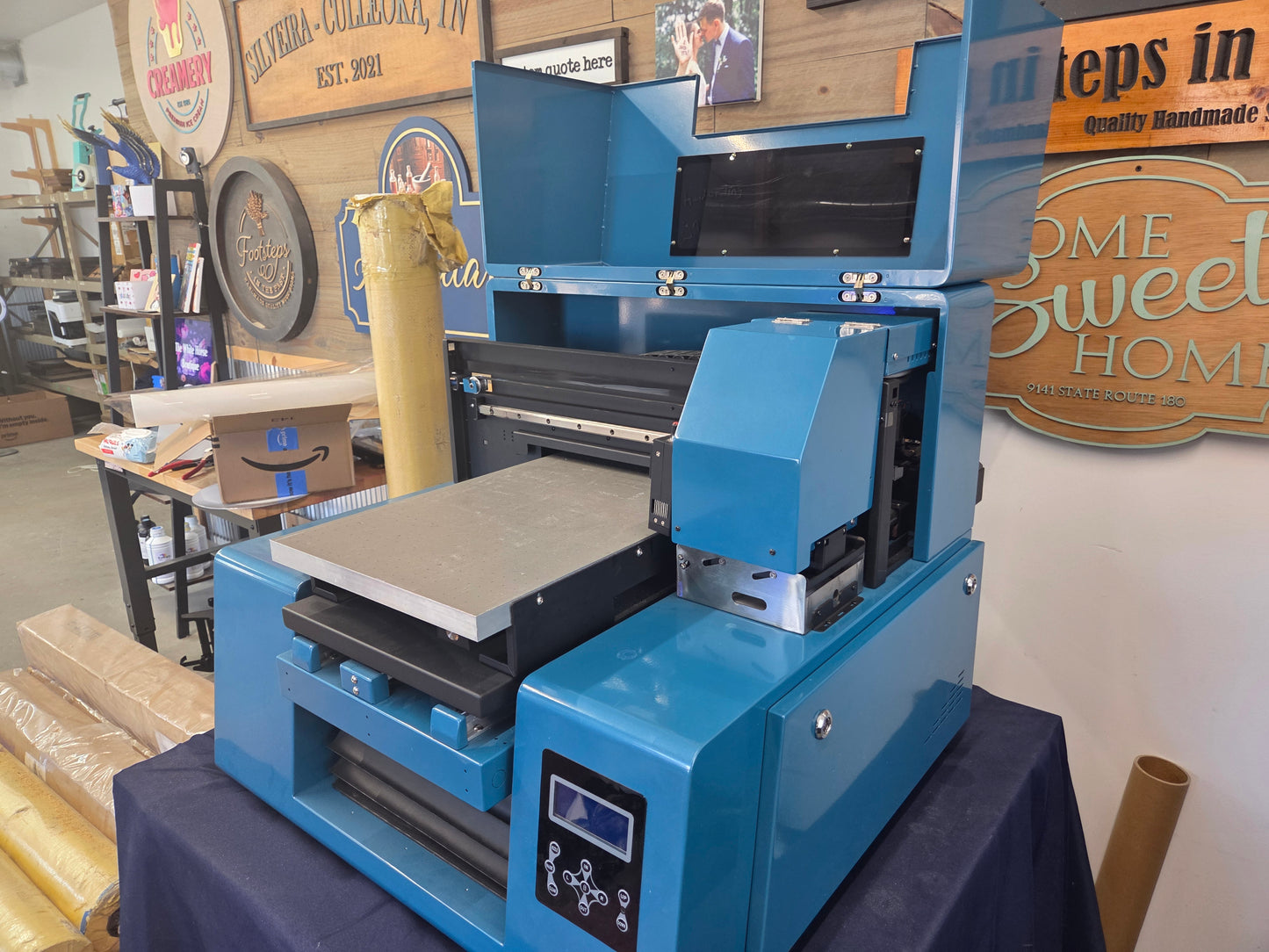 Showroom JC2C ZZ2C 2 head  UV printer Flatbed  from Jay's Printers