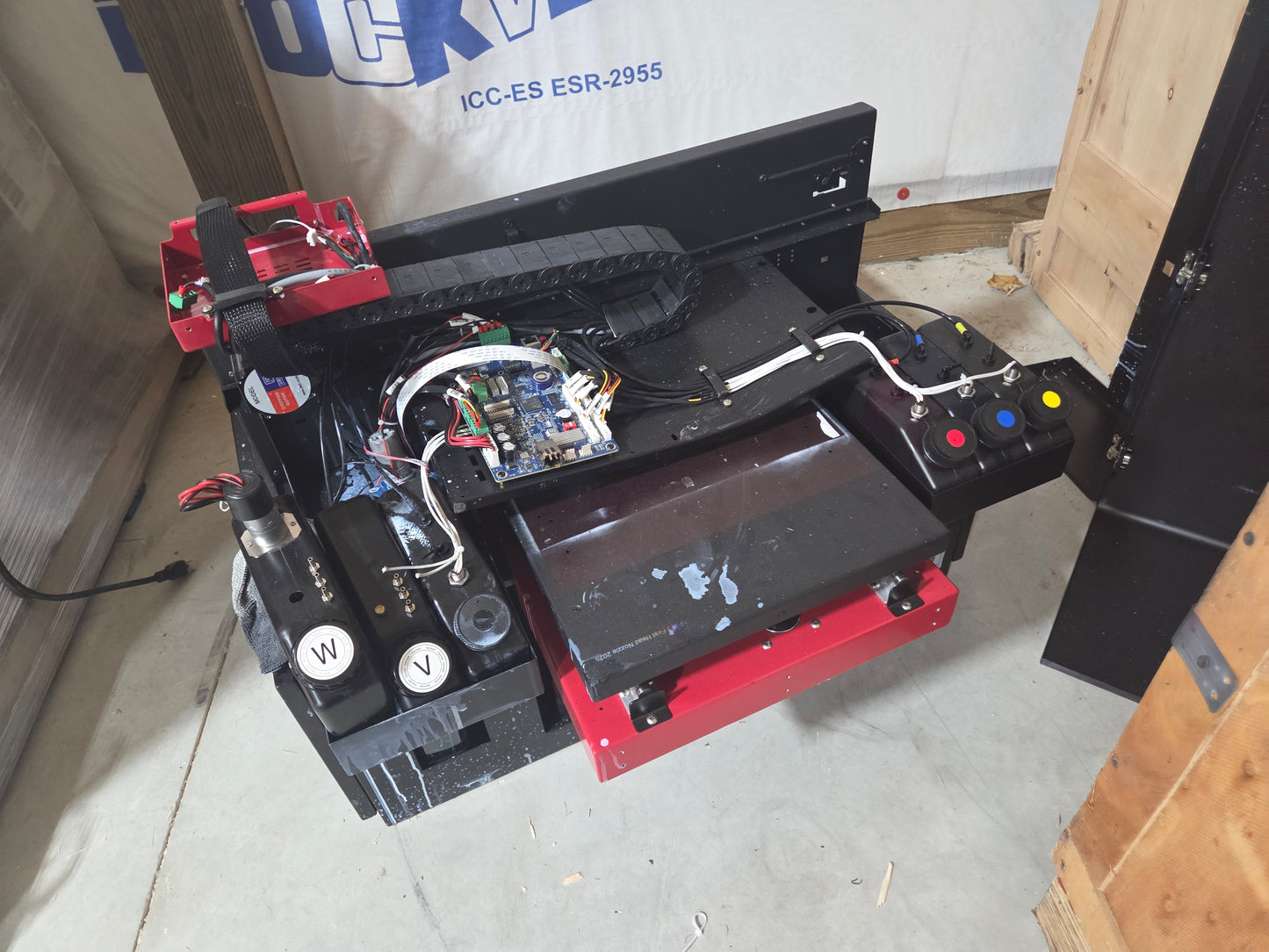 Salvage broken machines As-Is ZZ1C #044 and CF30 #045 Flatbed UV printer by Jays Printers - Please contact before buying