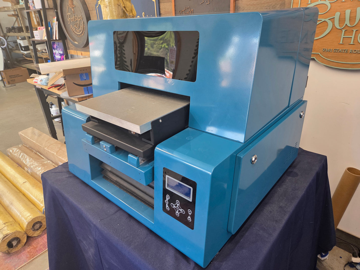 Showroom JC2C ZZ2C 2 head  UV printer Flatbed  from Jay's Printers