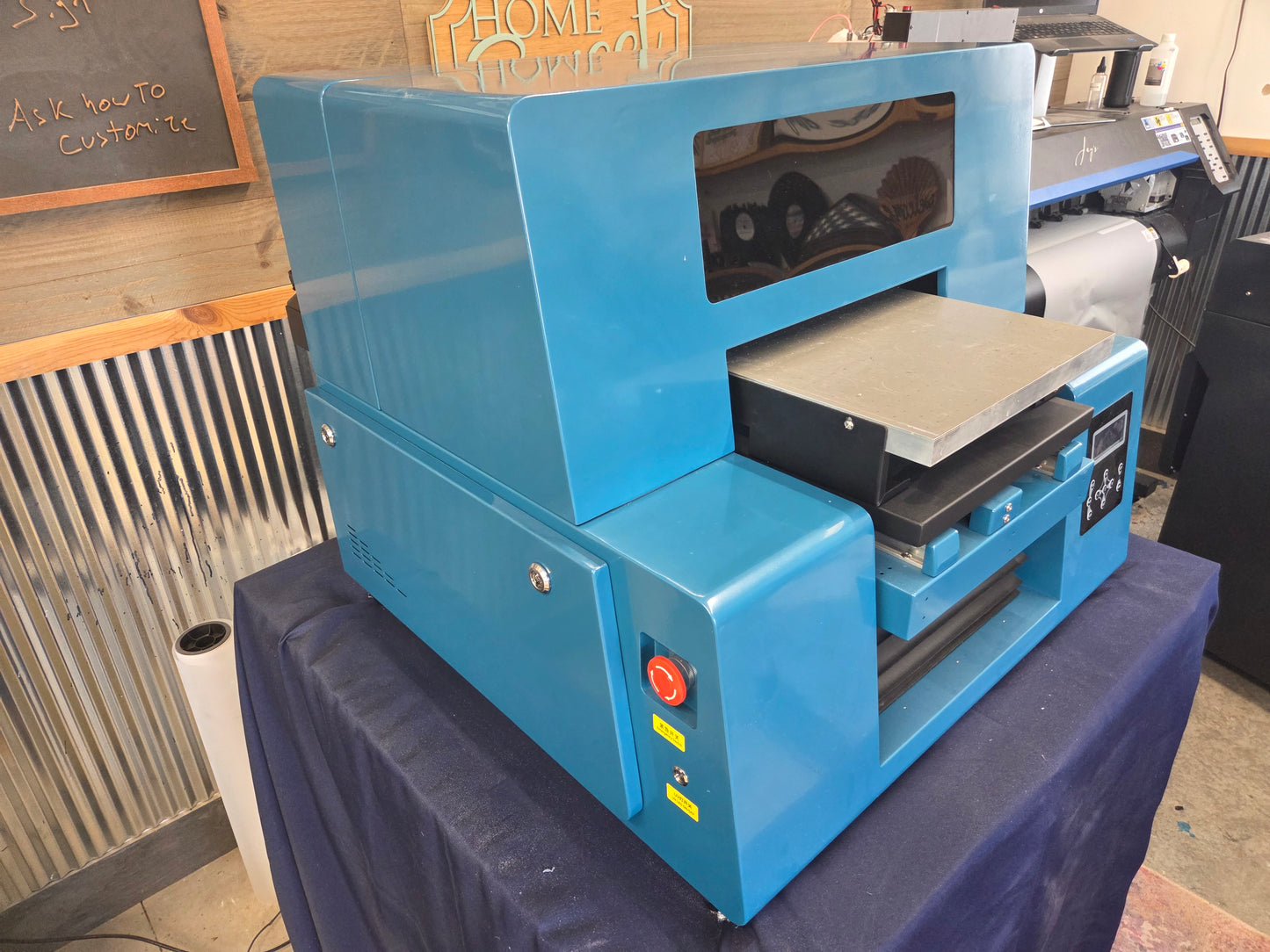 Showroom JC2C ZZ2C 2 head  UV printer Flatbed  from Jay's Printers