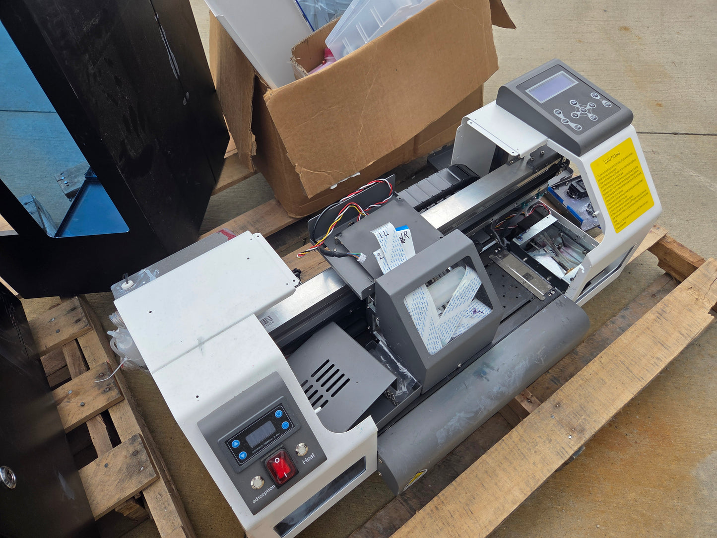 Salvage broken machines As-Is ZZ1C #044 and CF30 #045 Flatbed UV printer by Jays Printers - Please contact before buying