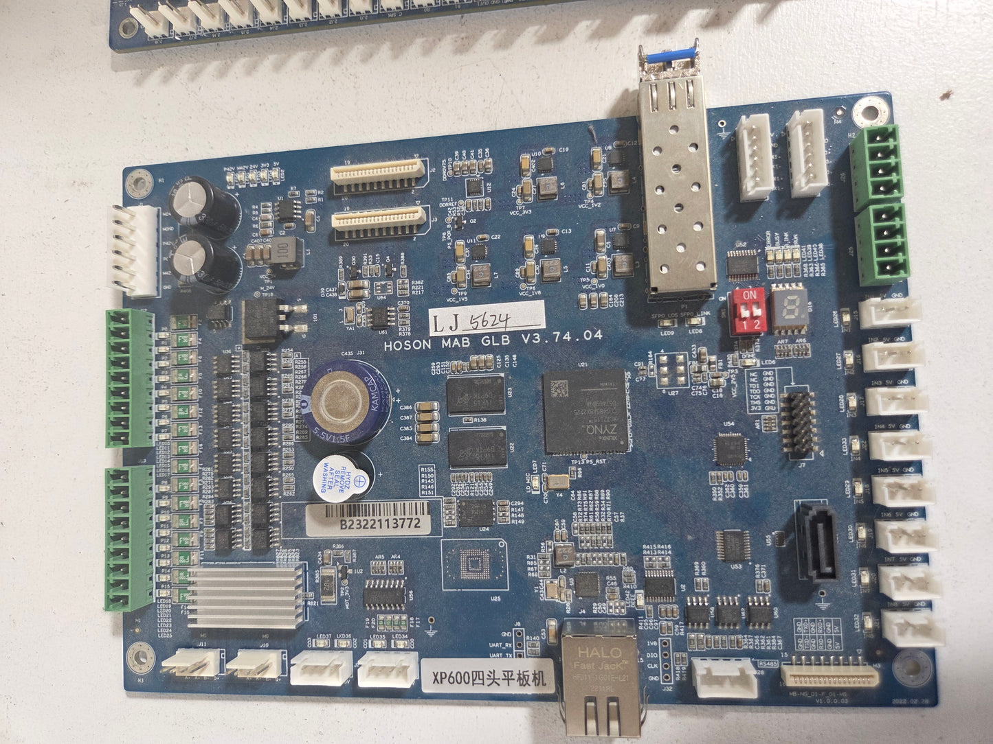 Hoson main motherboard and printhead board for xp600 V1.43 - HEB-F_01-JB2X24_02 V1.1.0.01 Fiber Optic