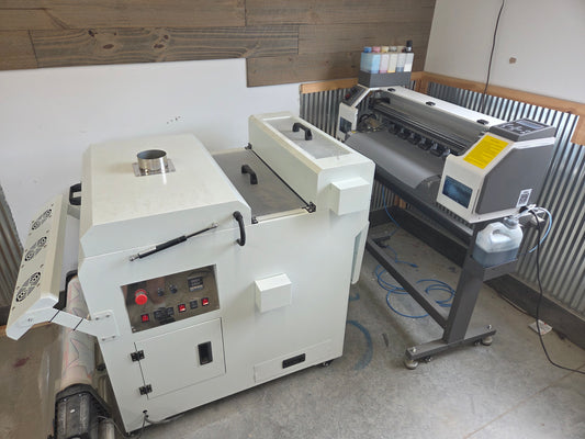 Showroom Model of the CF60 60cm Dtf Tee-shirt Printer Combo with Shaker Oven Jays printers