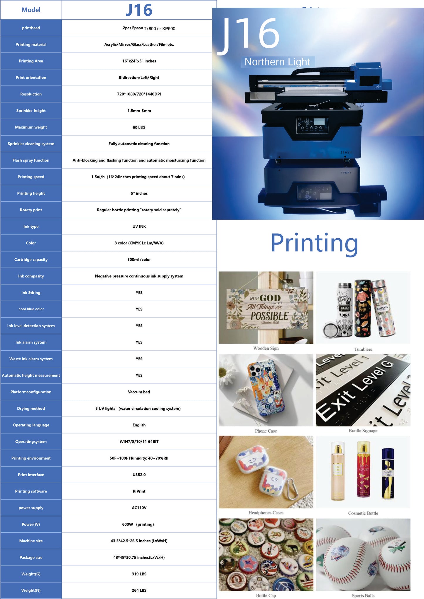 Camera Positioning system installed  J16 Northern Jay Signature UV 2 Head F1080 from Jay's printers 16x24 inch 4060 Flatbed Printer (Copy)